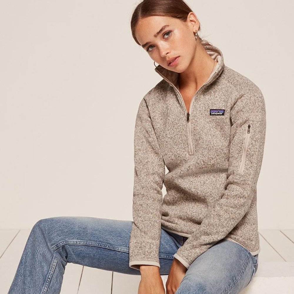 Patagonia Gray(Pelican) 1/4 Zip Better Sweater XL